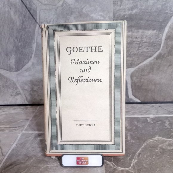 Vintage Maximen und Reflexion Goethe Book (Maximand Reflections) 1953 - Picture 1 of 6